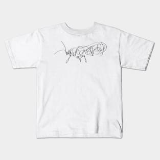 Psyllid doodle (black) Kids T-Shirt